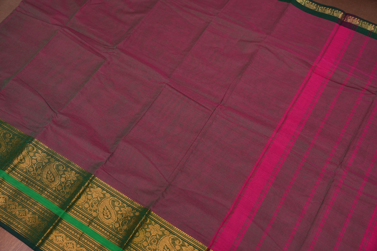 Kanchi Cotton Sarees - Purple & Blue