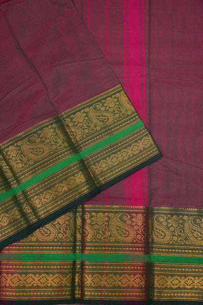 Kanchi Cotton Sarees - Purple & Blue