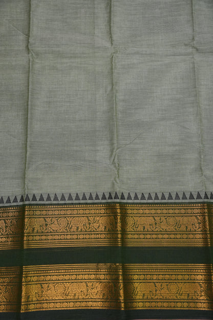Kanchi Cotton Sarees - Grey