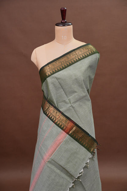Kanchi Cotton Sarees - Grey