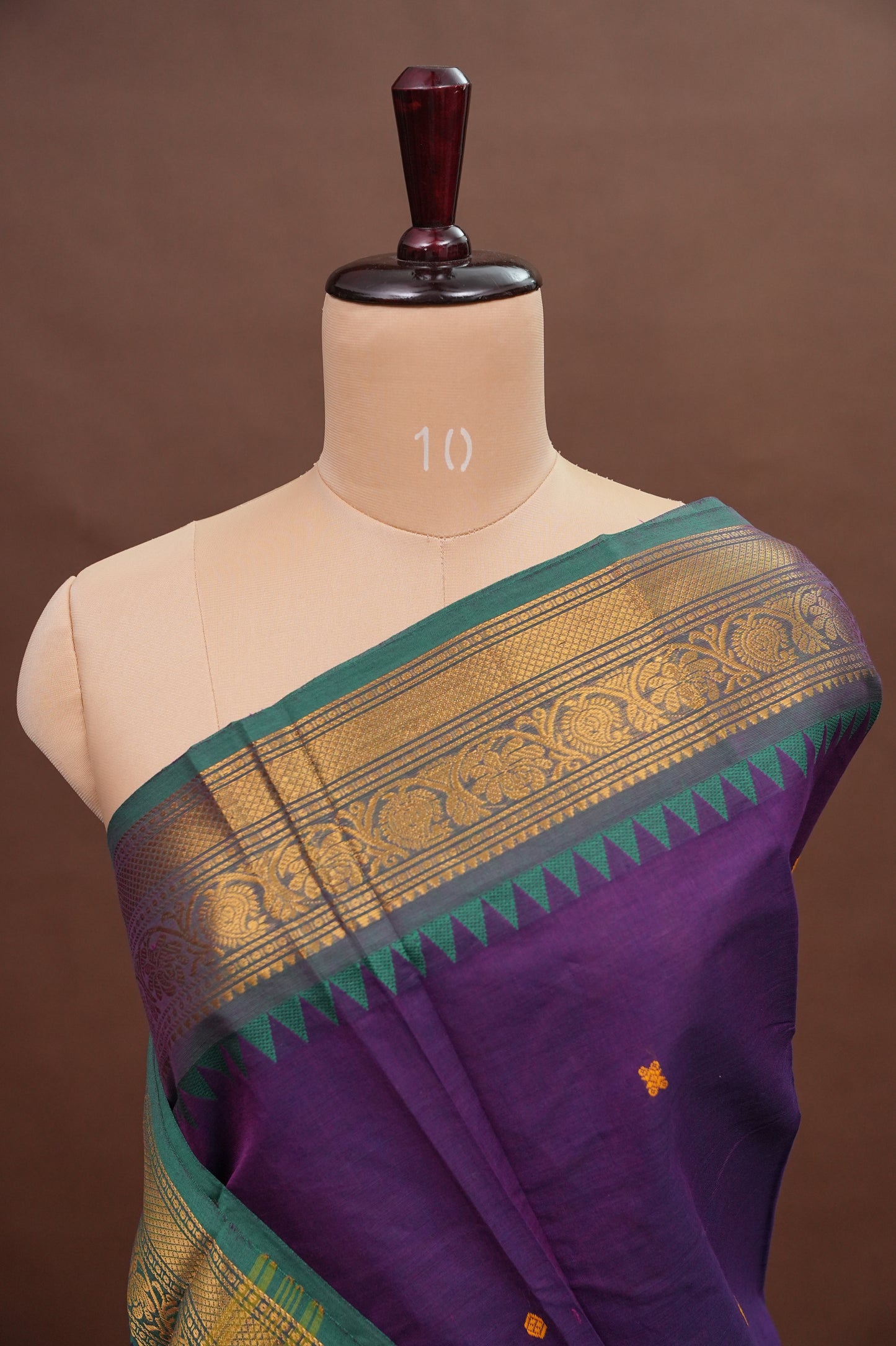 Kanchi Cotton Sarees - Purple & Blue