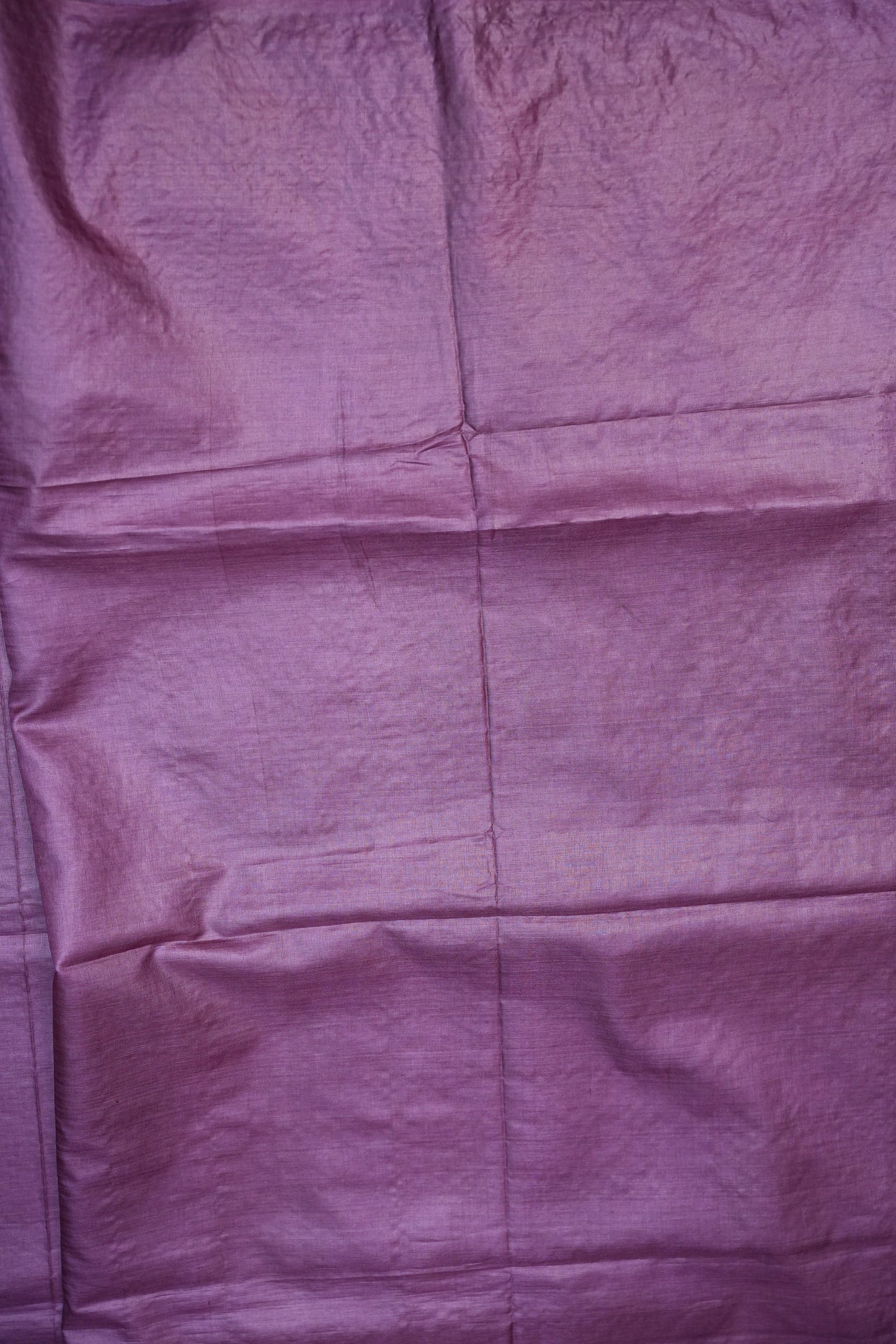 Pure Tussar Silk Saree with Floral Cutwork Embroidered Borders – Purple