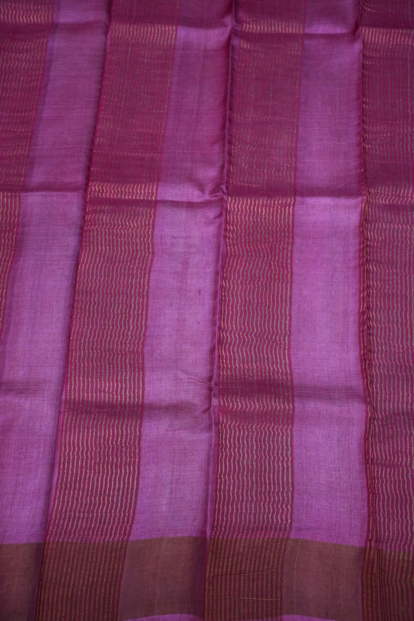Pure Tussar Silk Saree with Floral Handpainted Print – Mint Green & Magenta | Silk Mark Certified
