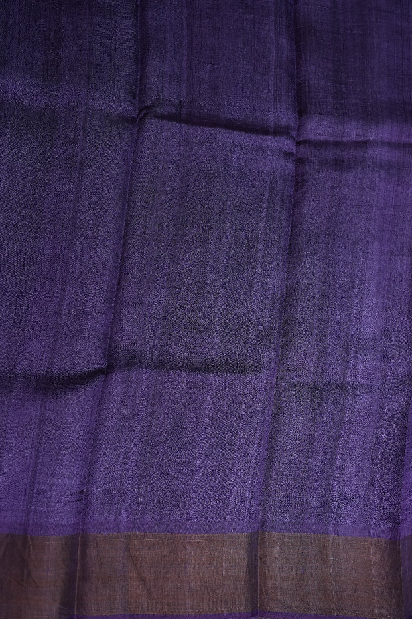 Pure Tussar Silk Saree with Floral Digital Print – Sage Green & Purple | Silk Mark Certified