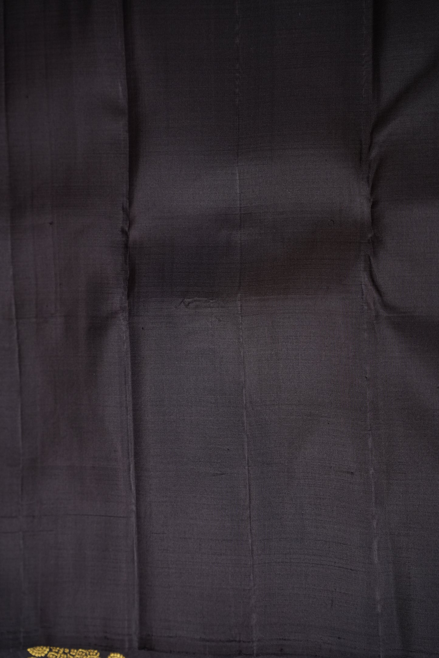Rust Orange & Black Pure Kanchipuram Silk Saree|Silk Mark Certified