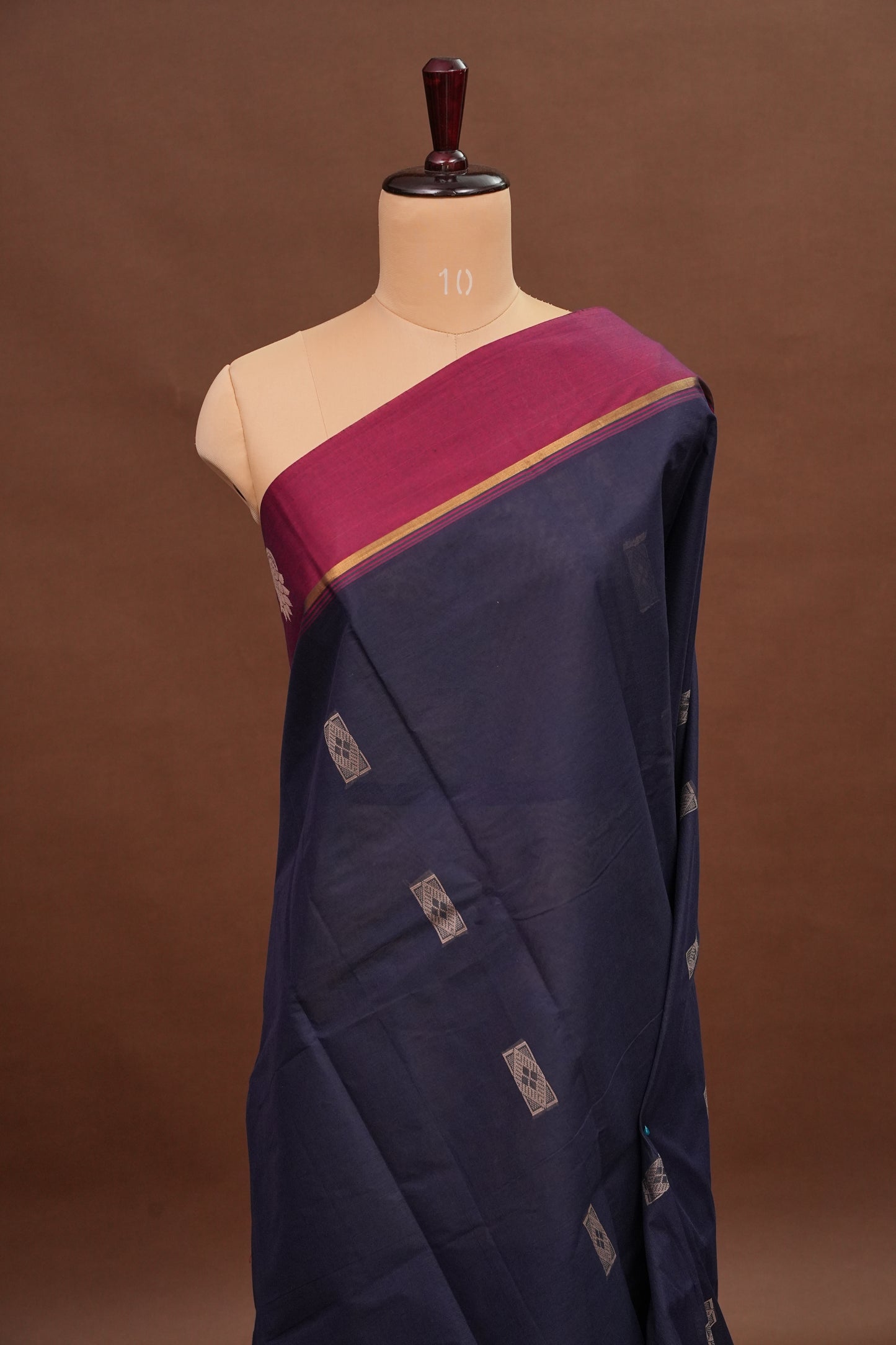 Chettinad Cotton Saree - Blue