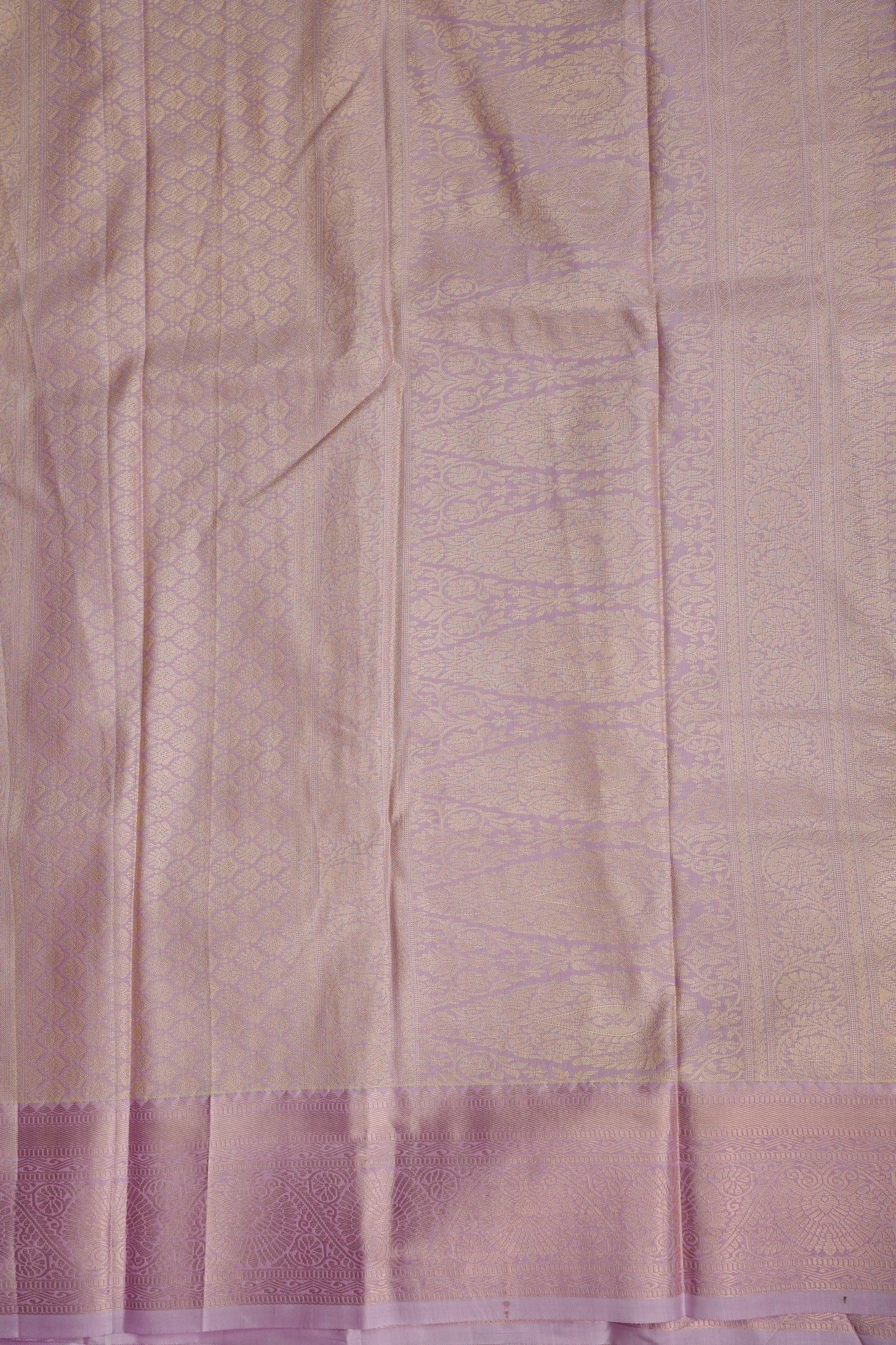 Kanchivaram Semi Silk Saree - Emerald Green with Baby Pink