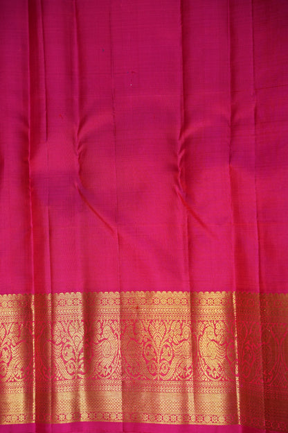 Purple & Pink Pure Kanchipuram Silk Saree|Silk Mark Certified