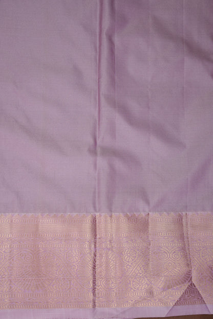 Kanchivaram Semi Silk Saree - Emerald Green with Baby Pink