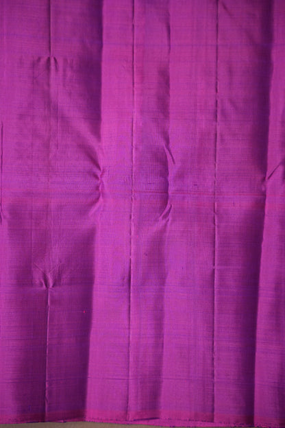 Deep Purple & Pink Pure Kanchipuram Silk Saree|Silk Mark Certified