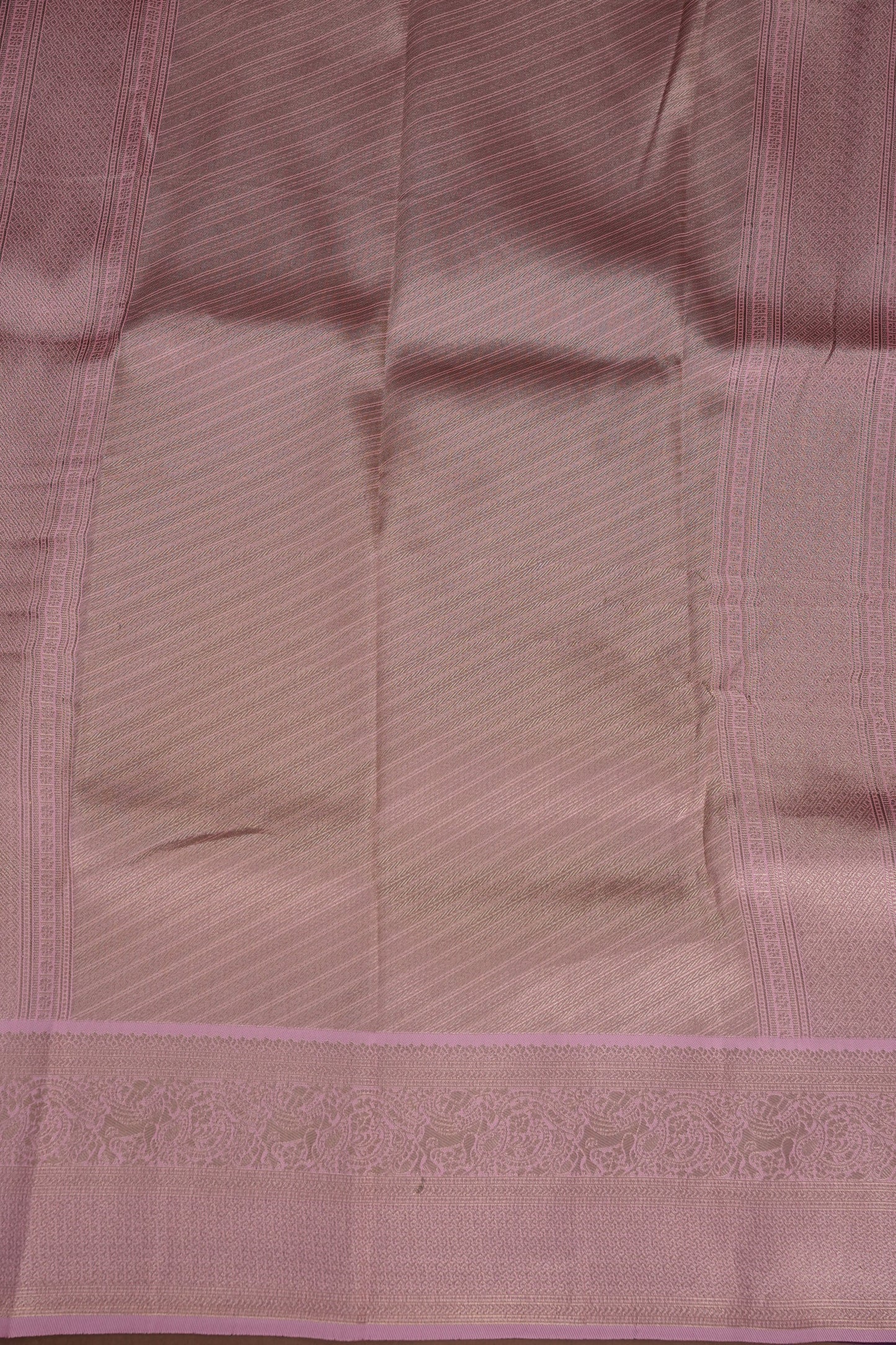 Kanchivaram Semi Silk Saree - Magenta with Baby Pink