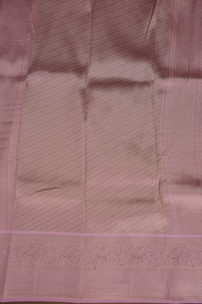 Kanchivaram Semi Silk Saree - Magenta with Baby Pink
