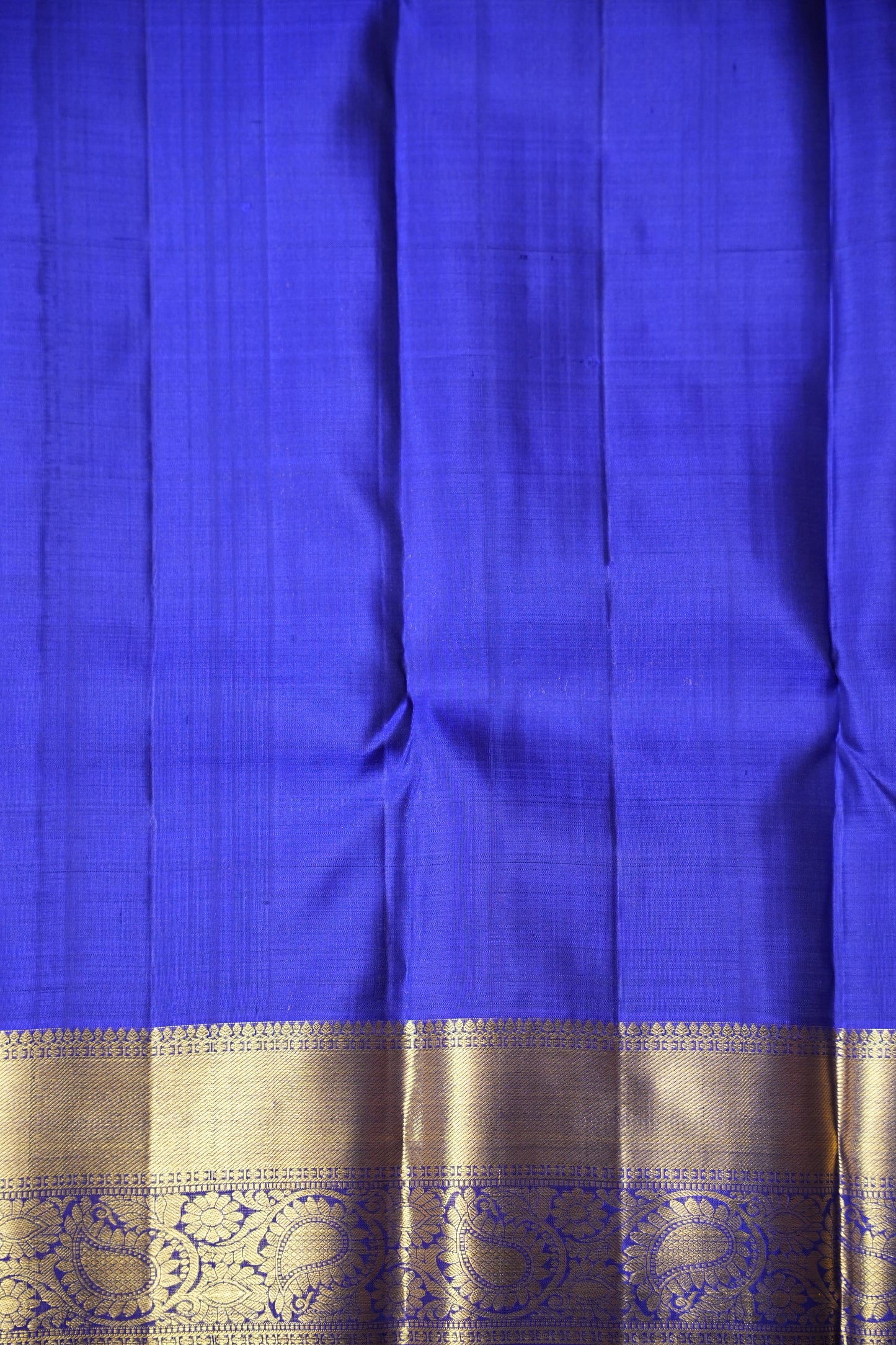 Peacock Green & Blue Pure Kanchipuram Silk Saree|Silk Mark Certified