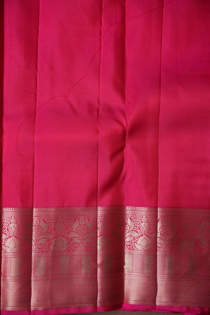 Pink Pure Kanchipuram Brocade Silk Saree|Silk Mark Certified