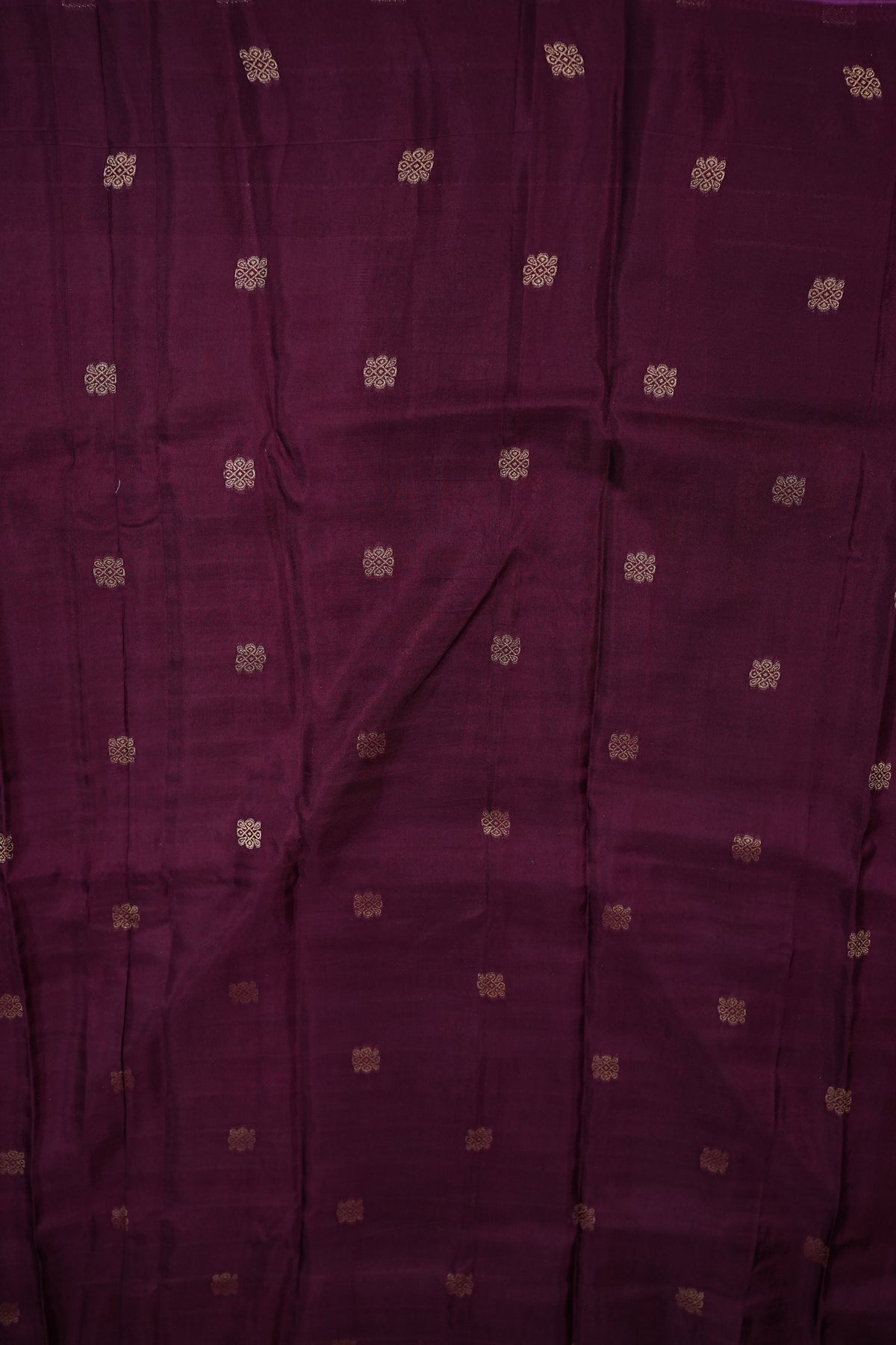 Munga Crepe Silk Saree – Multicolour Checks with Plum Purple Zari Pallu