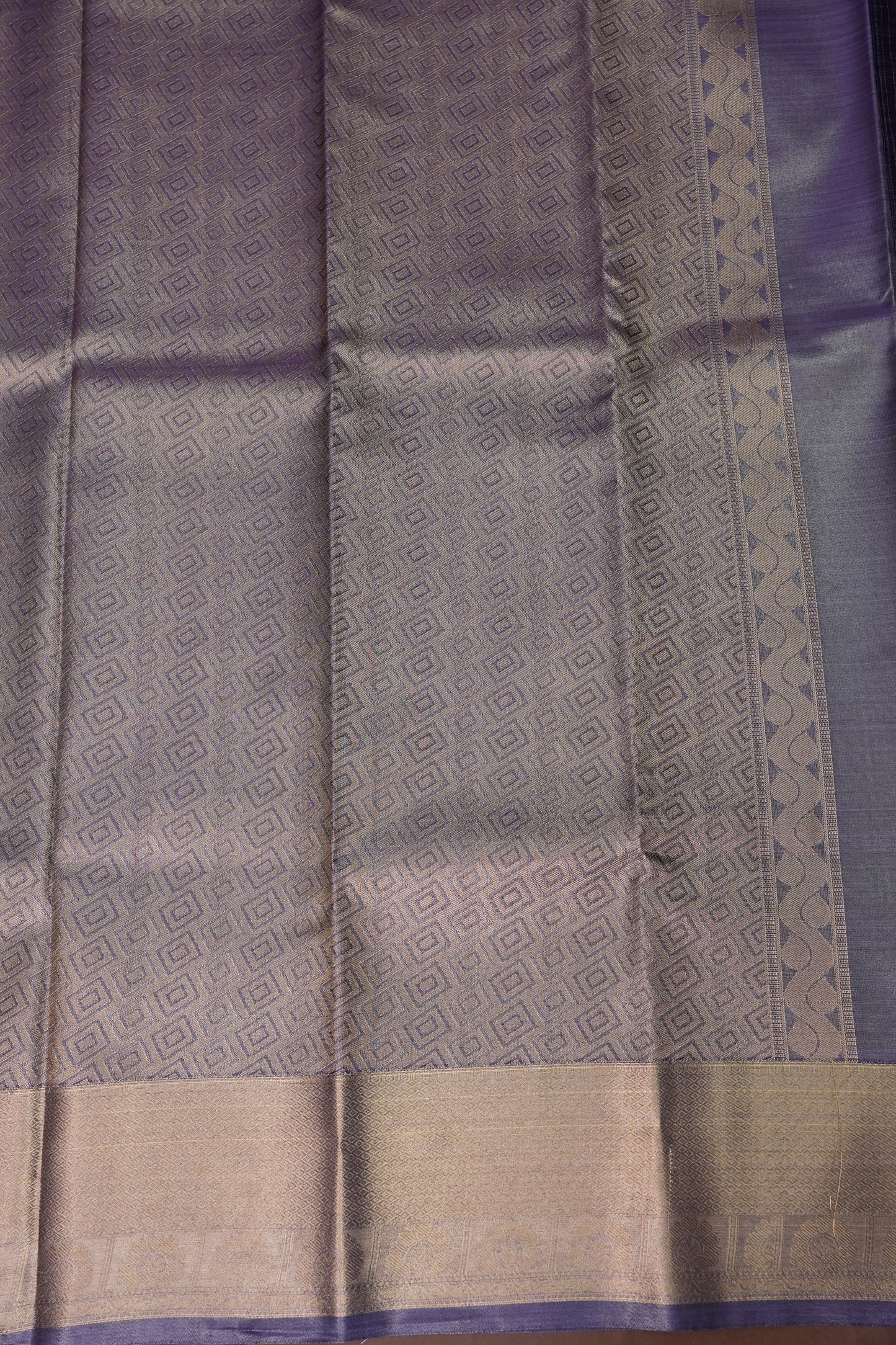 Digital Printed Semi Silk Saree - Pastel Nude