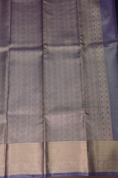 Digital Printed Semi Silk Saree - Pastel Nude