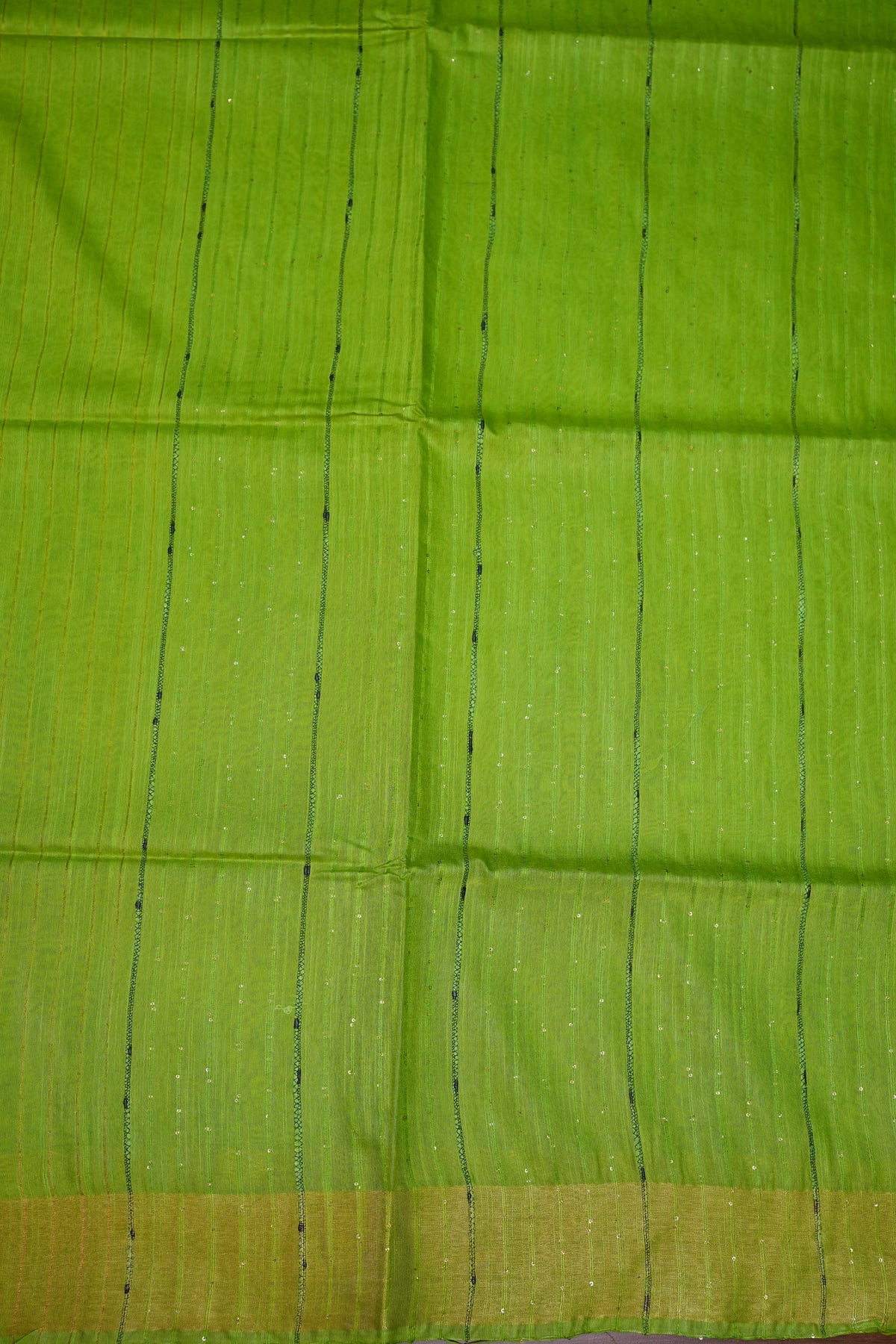Semi Tussar Staple Saree - Green