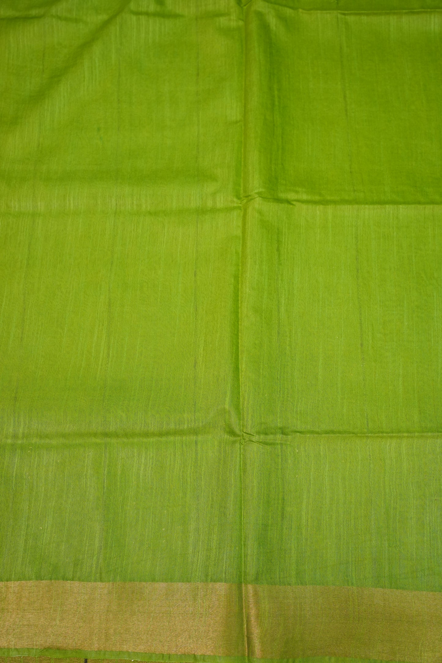Semi Tussar Staple Saree - Green