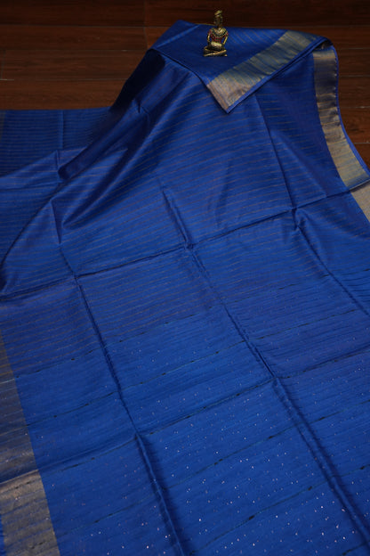 Semi Tussar Staple Saree – Purple