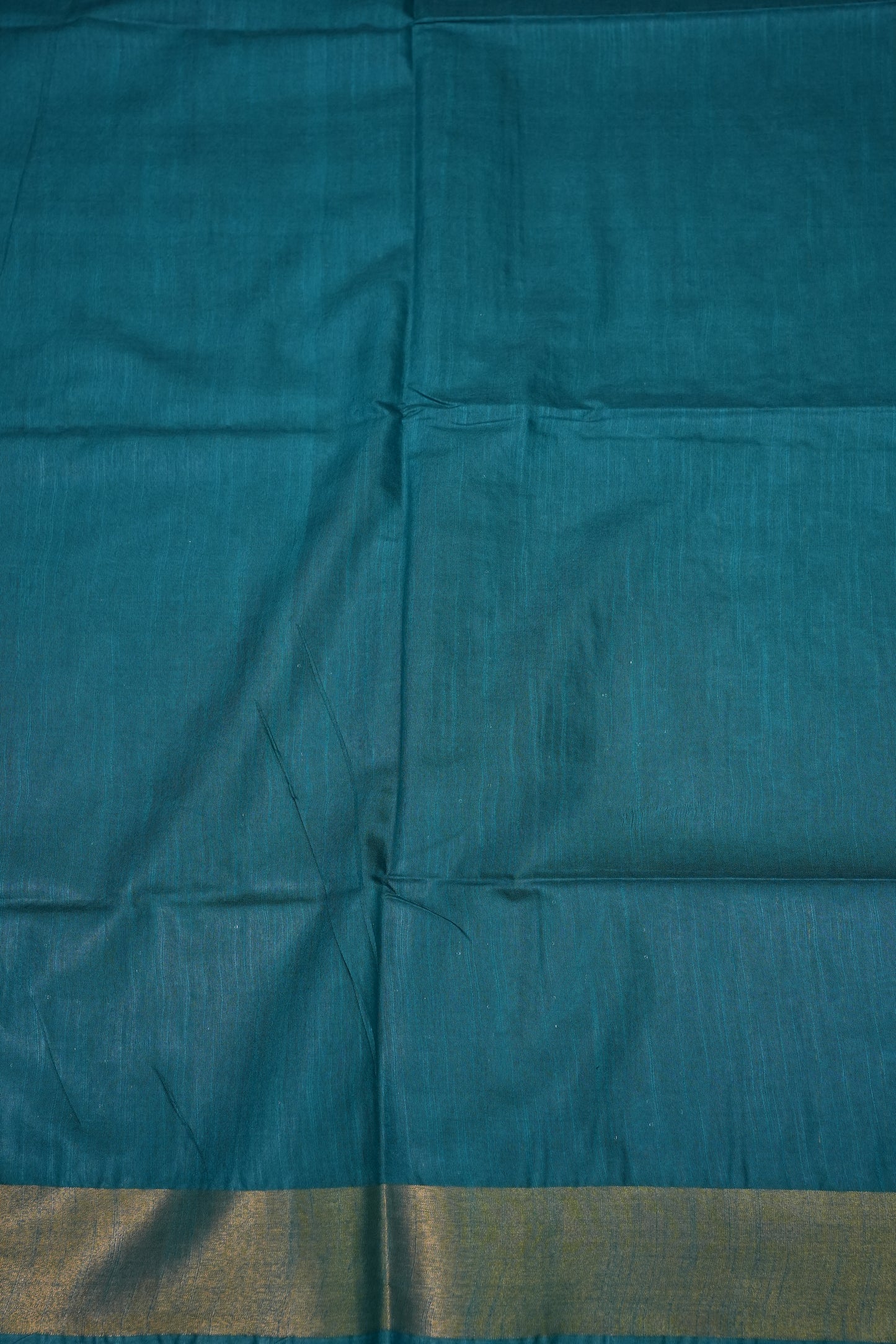 Semi Tussar Staple Saree - Peacock Blue