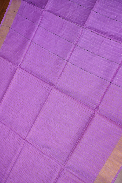 Semi Tussar Staple Saree – Purple