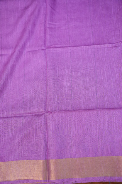 Semi Tussar Staple Saree – Purple