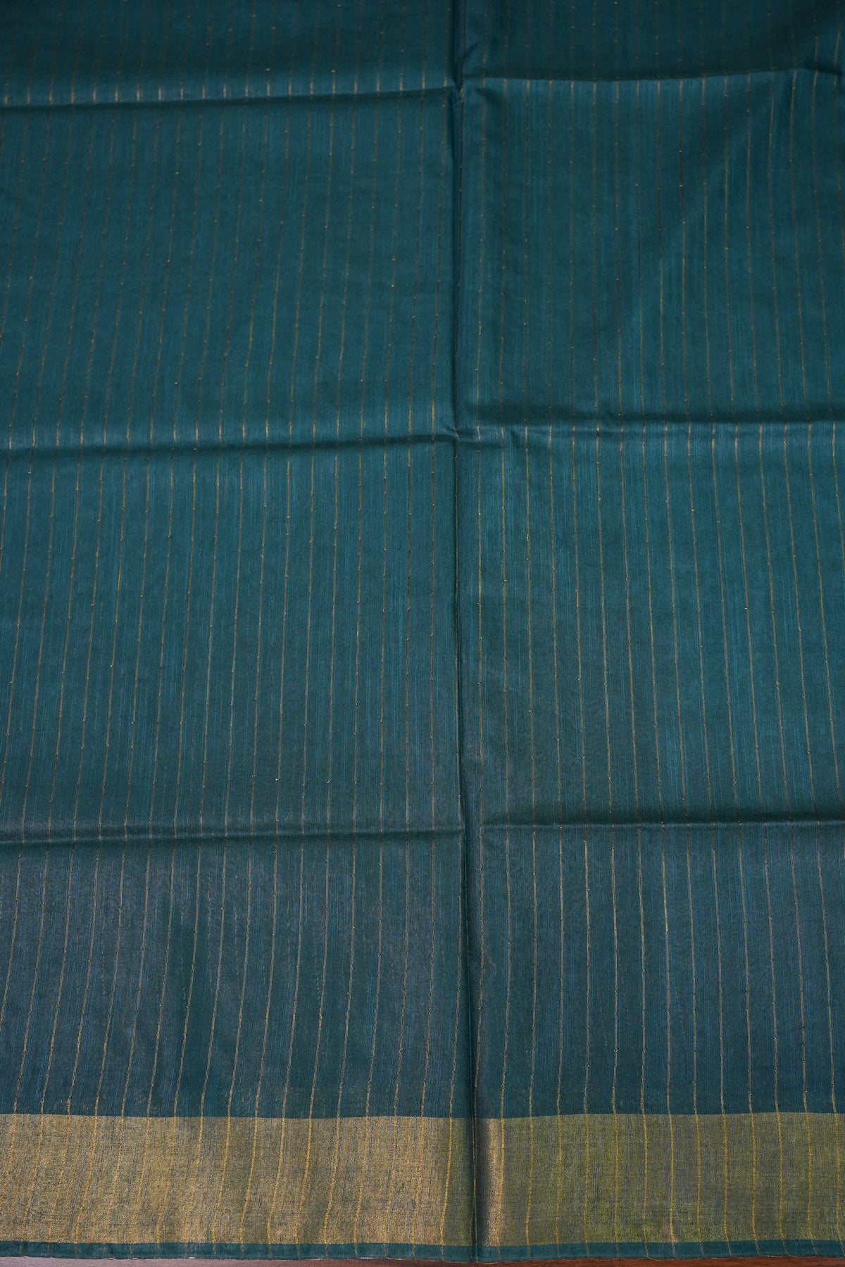 Semi Tussar Staple Saree – Teal
