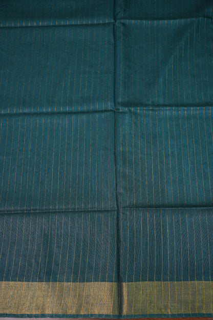 Semi Tussar Staple Saree – Teal