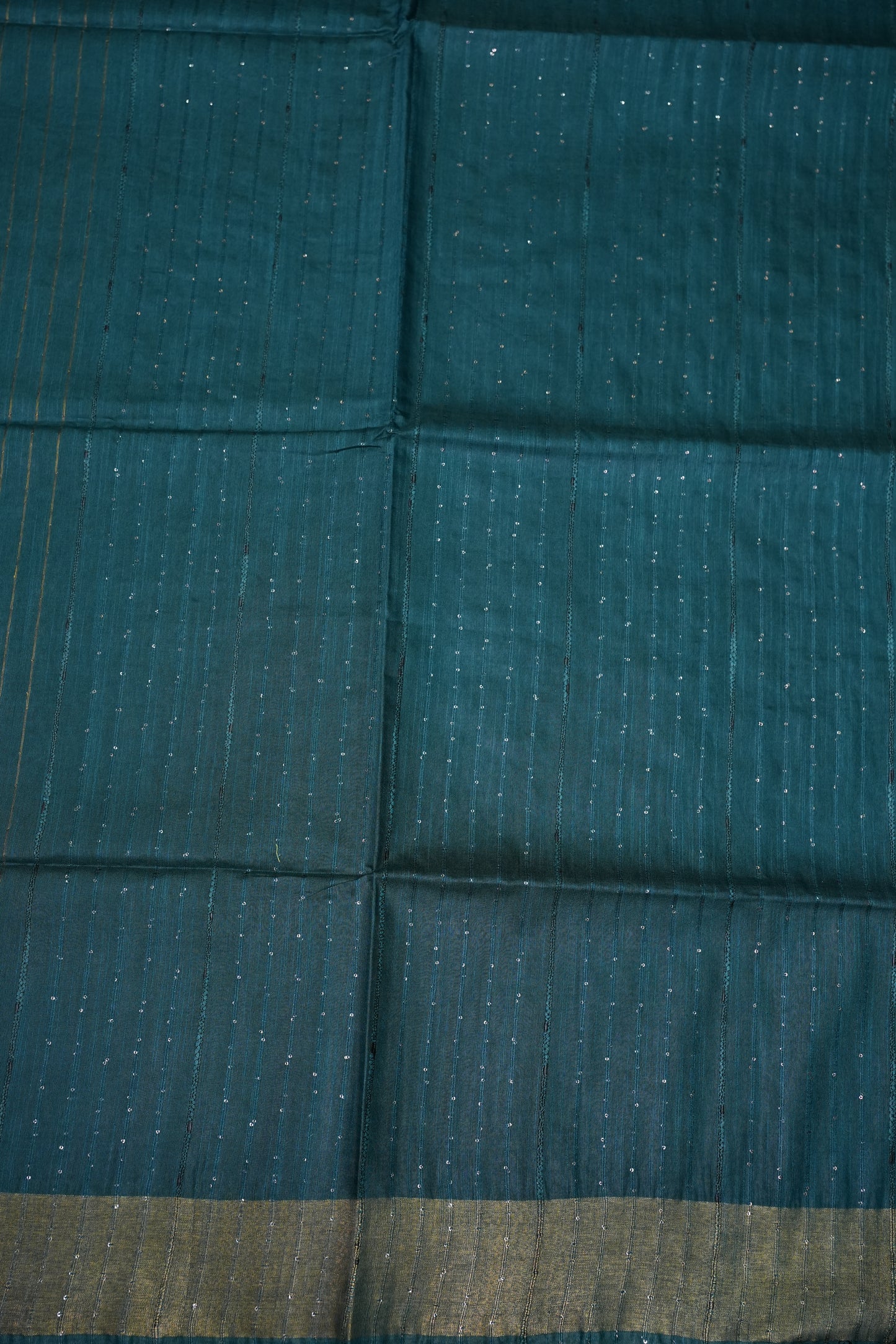 Semi Tussar Staple Saree – Teal