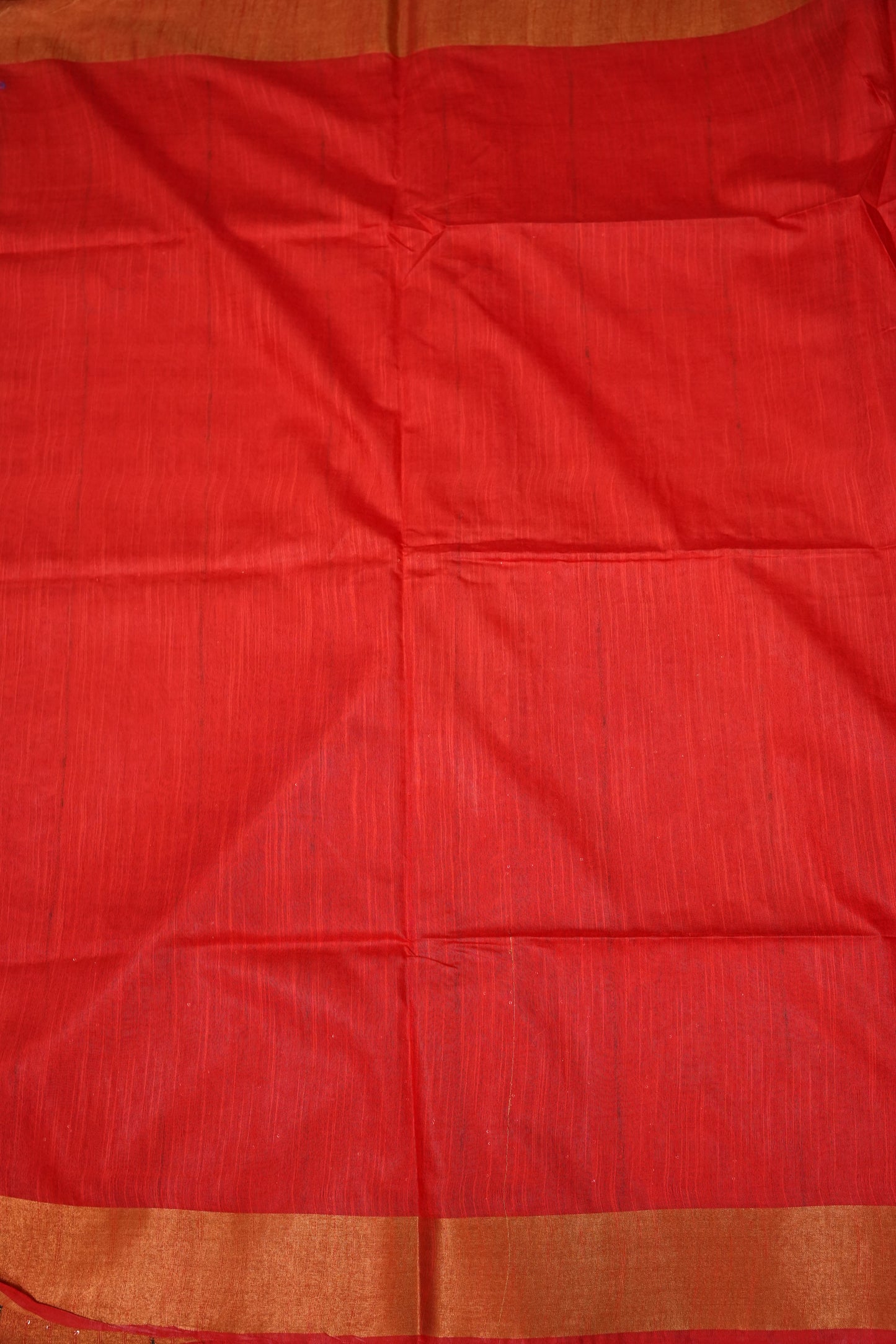 Semi Tussar Staple Saree – Red