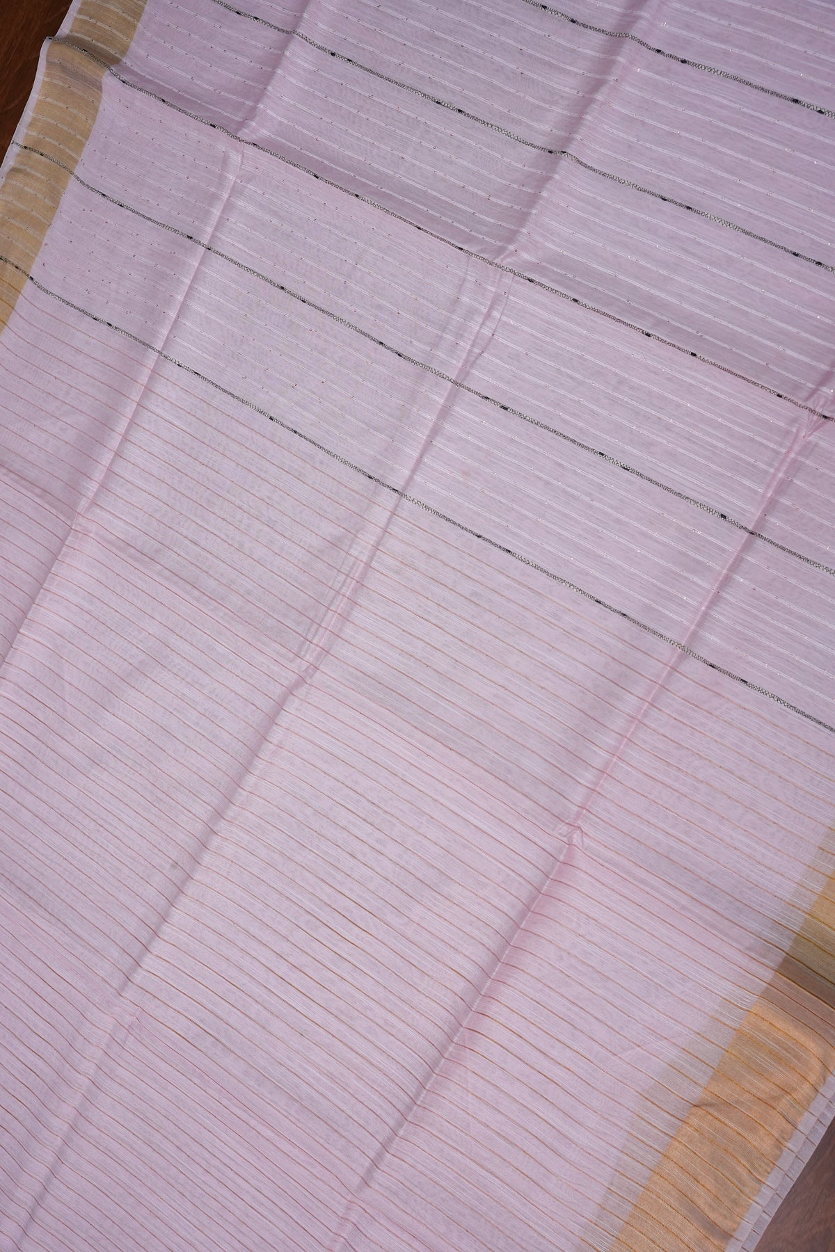 Semi Tussar Staple Saree – Baby Pink
