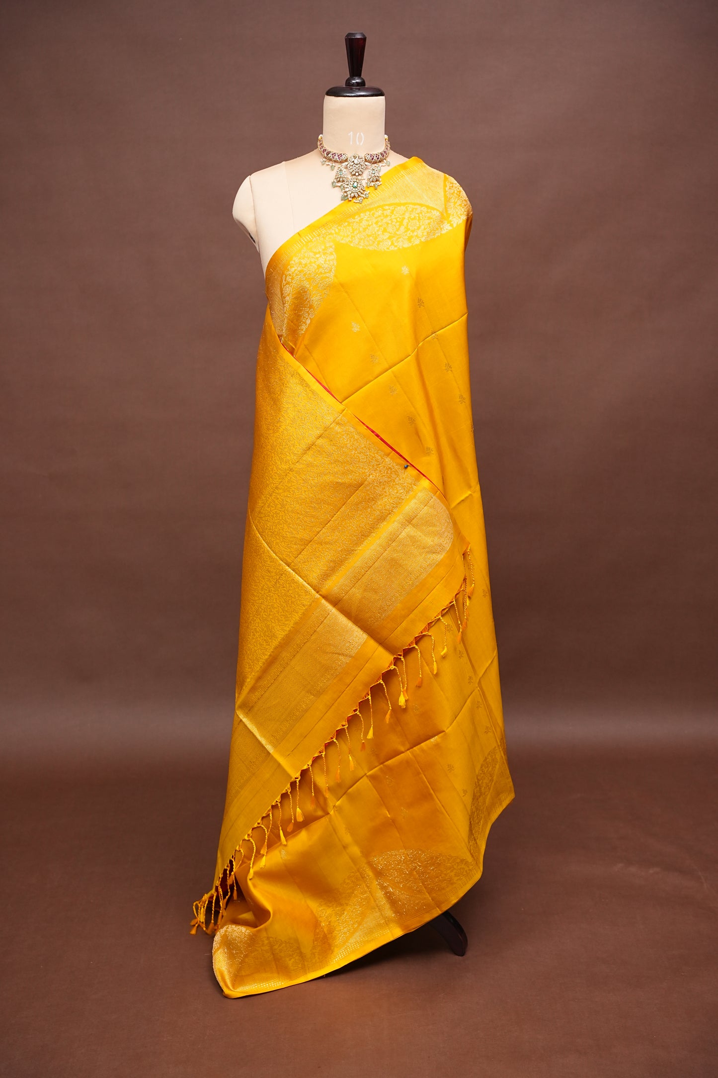 Pure Soft Silk Saree - Yellow