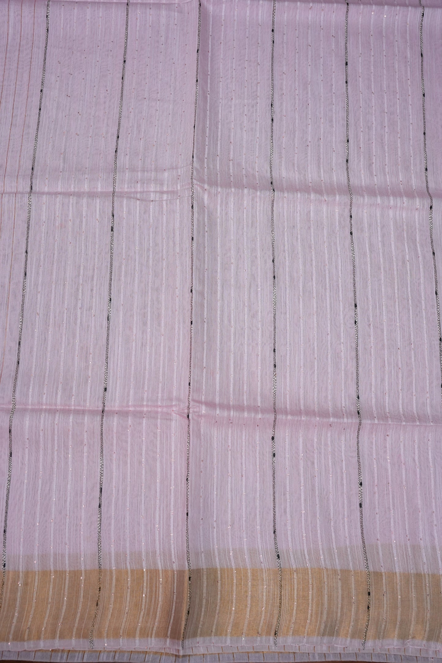Semi Tussar Staple Saree – Baby Pink