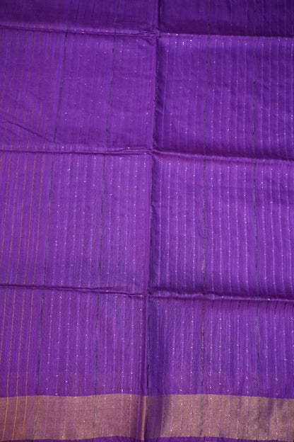 Semi Tussar Staple Saree – Purple