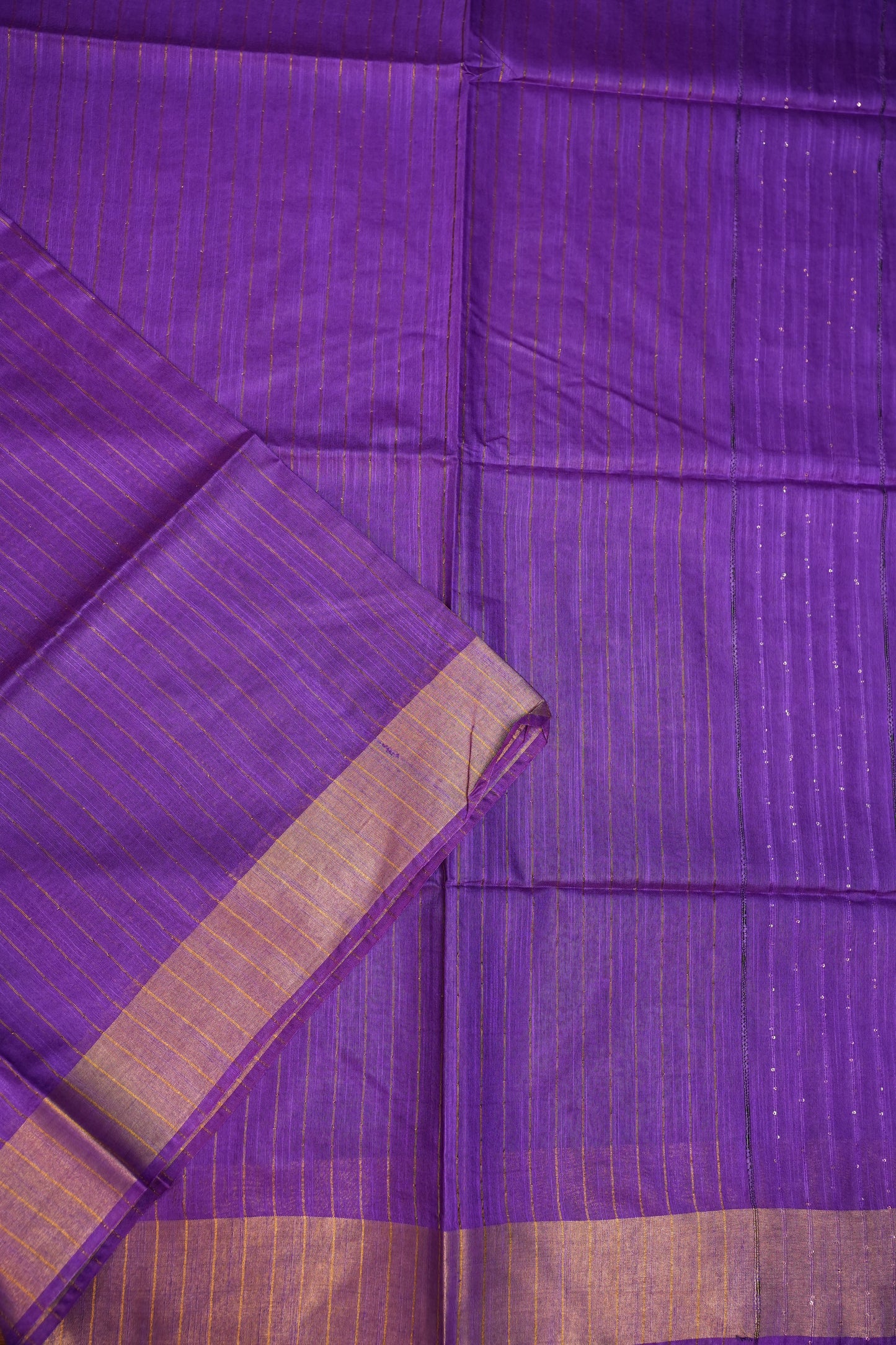 Semi Tussar Staple Saree – Purple
