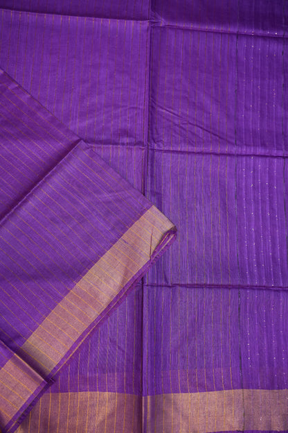 Semi Tussar Staple Saree – Purple