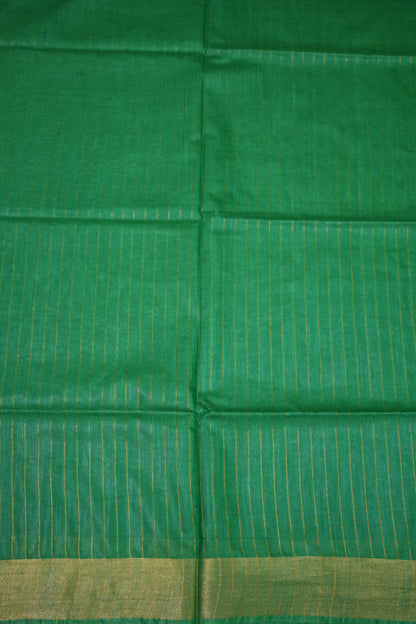 Semi Tussar Staple Saree – Sage Green