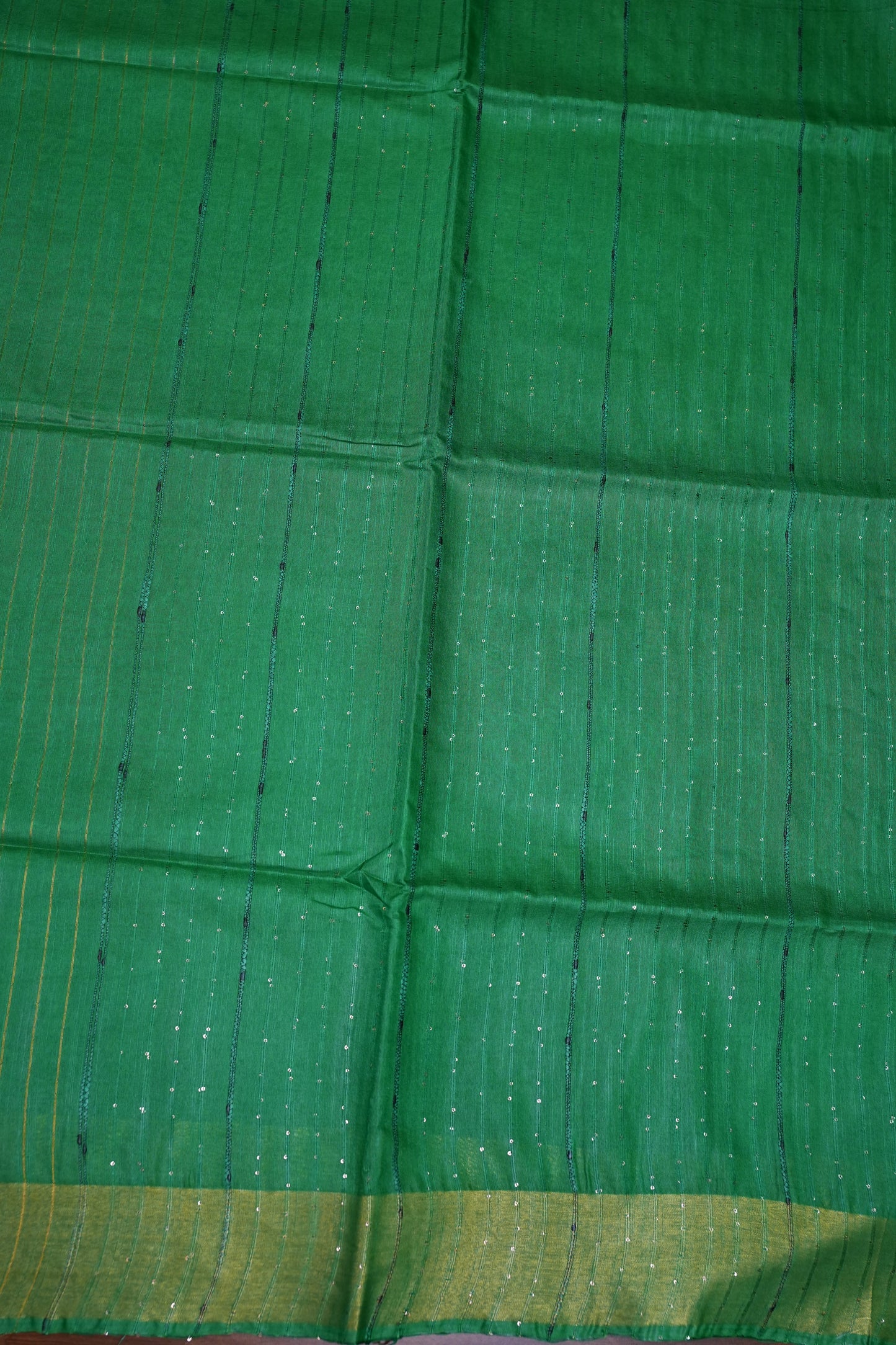 Semi Tussar Staple Saree – Sage Green