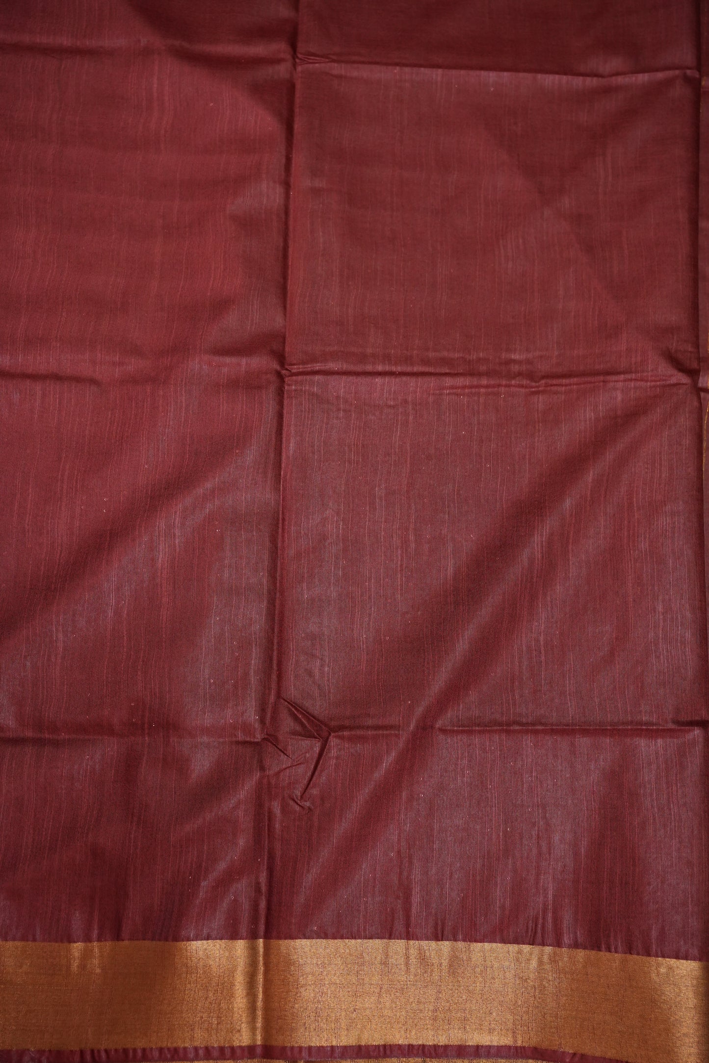 Semi Tussar Staple Saree – Maroon