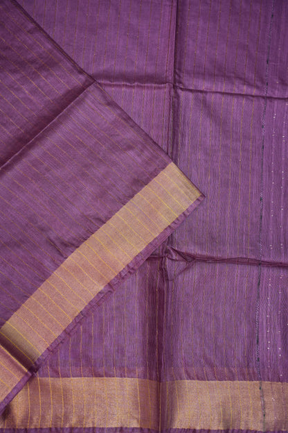 Semi Tussar Staple Saree – Purple