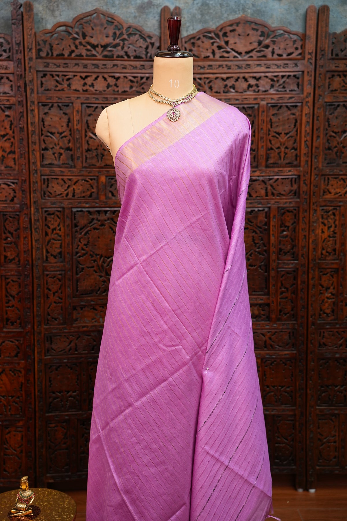 Semi Tussar Staple Saree – Purple