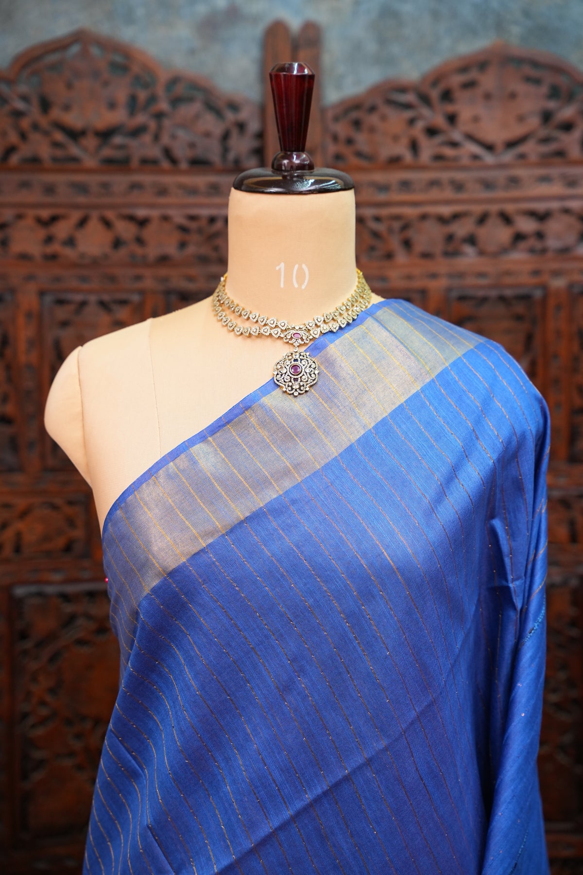 Semi Tussar Staple Saree – Purple