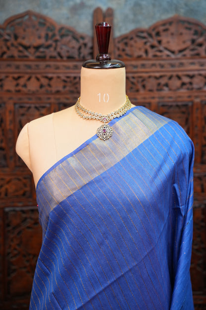 Semi Tussar Staple Saree – Purple