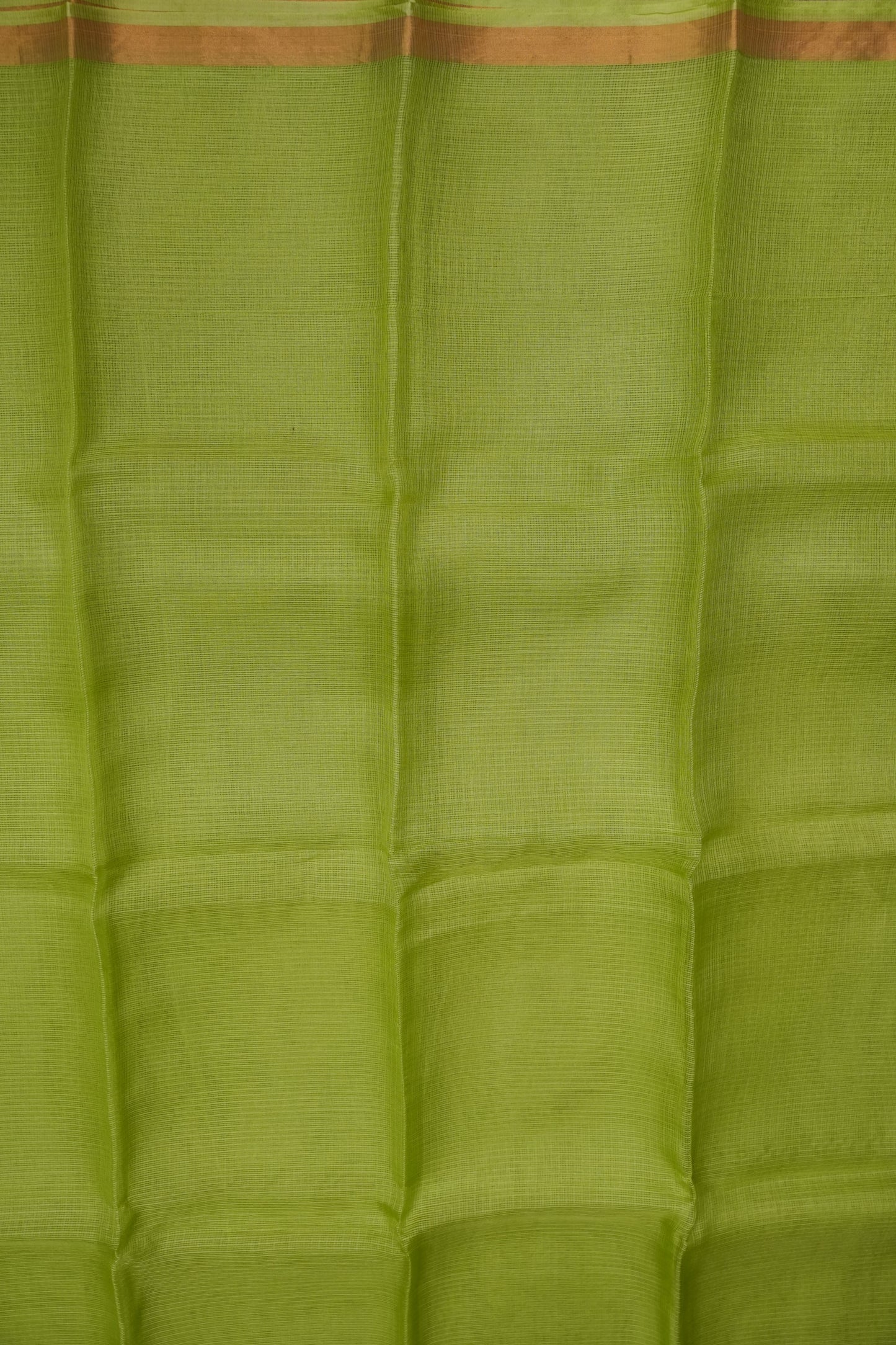 Silk Kota Plain Saree - Sage Green