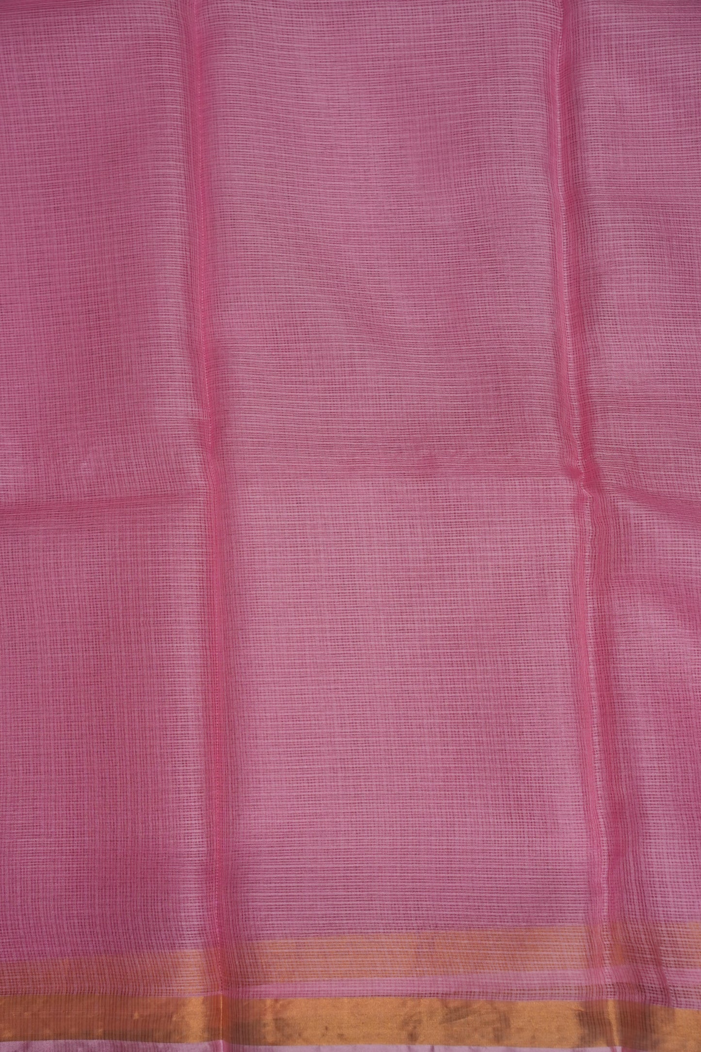 Silk Kota Plain Saree - Blush Pink