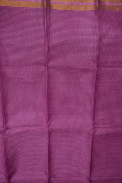 Silk Kota Plain Saree - Candy Pink