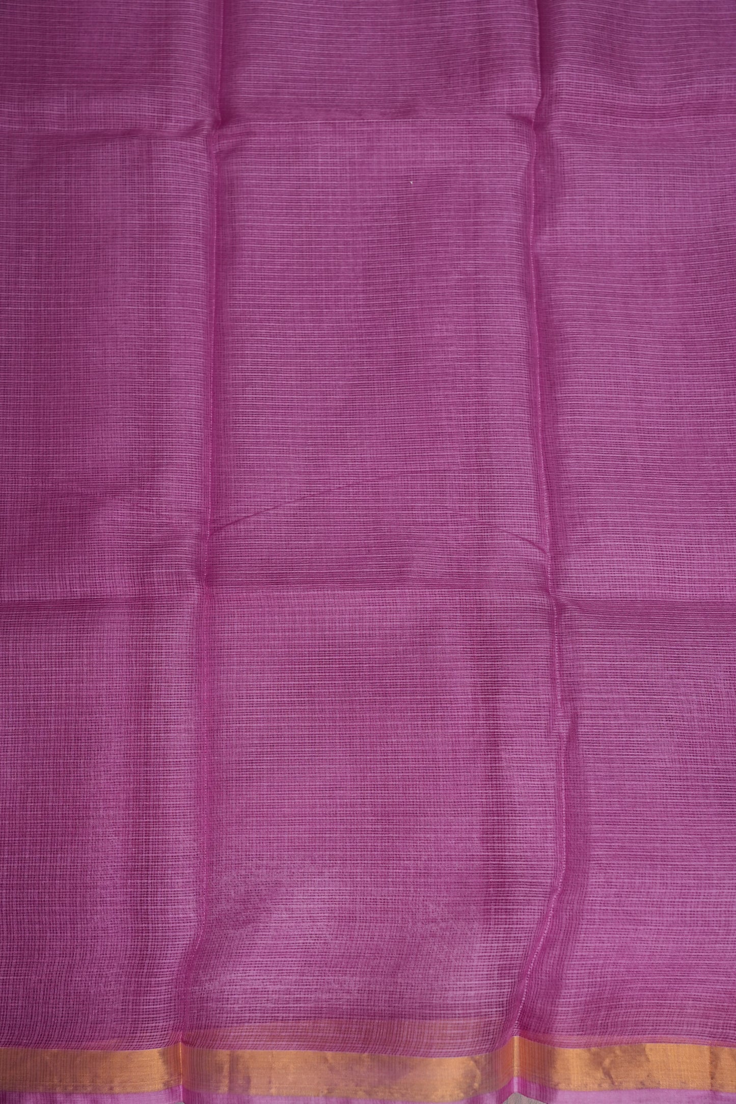 Silk Kota Plain Saree - Candy Pink
