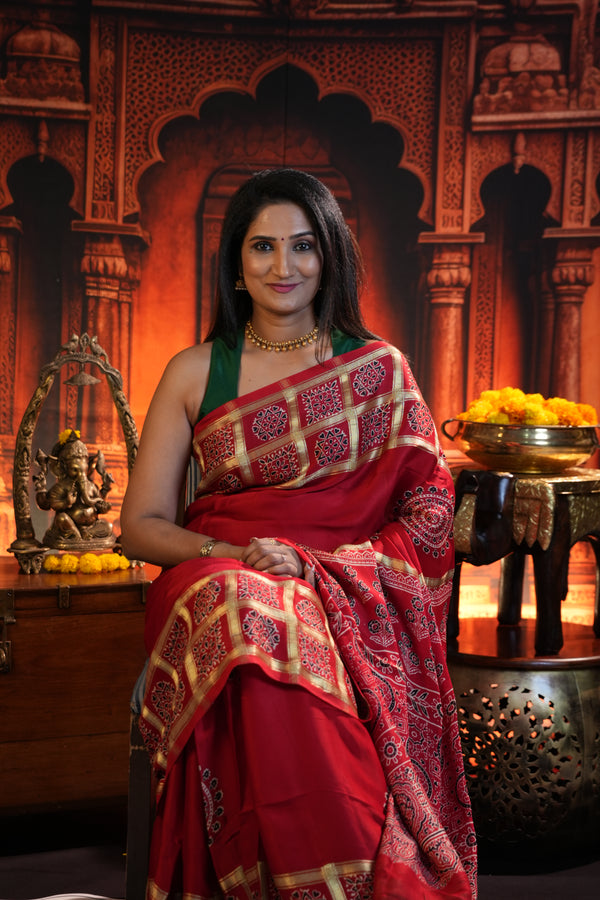 Modal & Bandhej Silk Sarees
