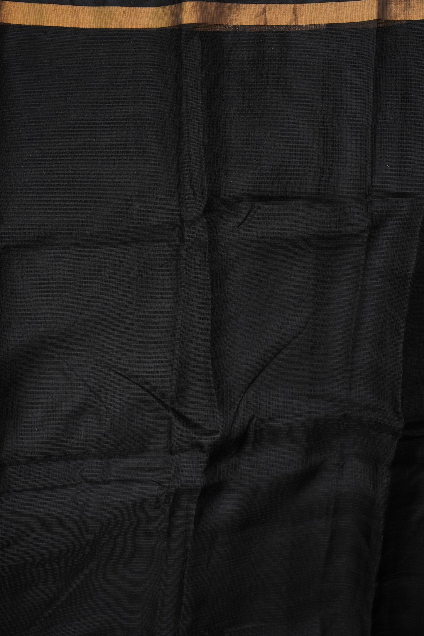 Silk Kota Plain Saree - Black